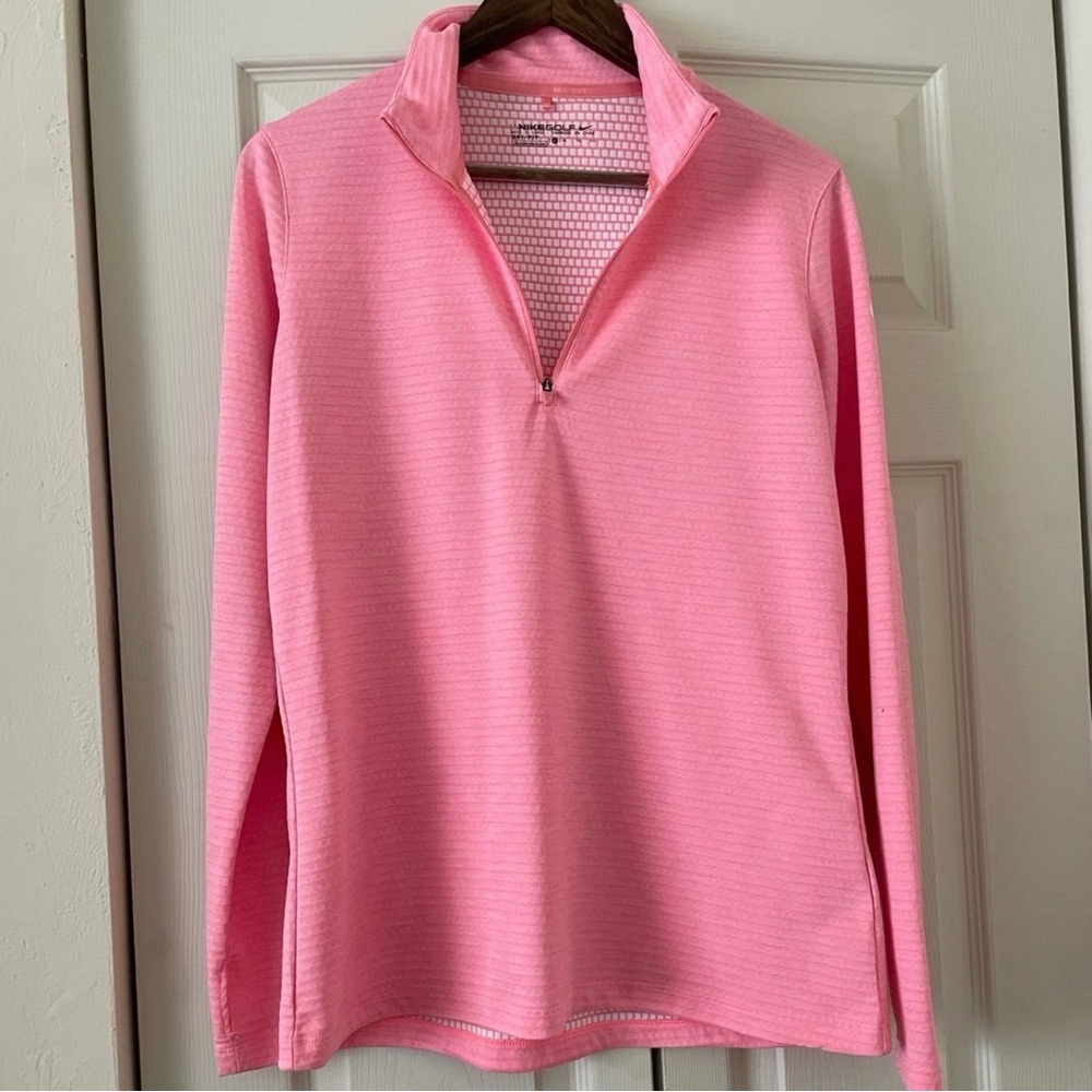Nike Pink Quarter-Zip Tunic Top